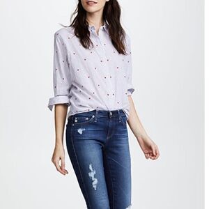 Old Navy small hearts shirt